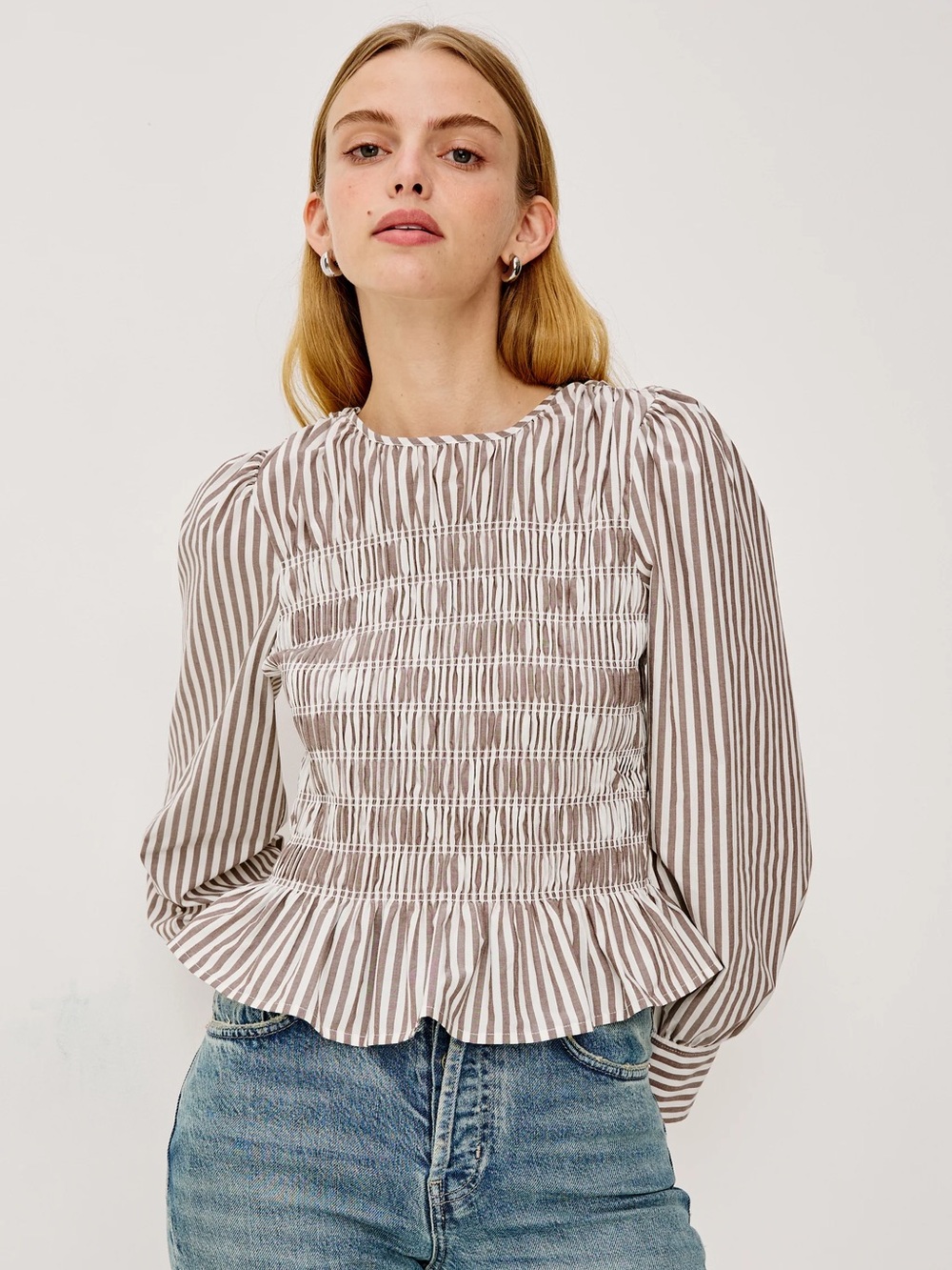 ✨ Rails Tabi Top in Espresso Ivory Stripe ✨